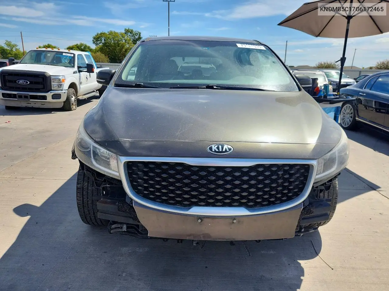 2016 KIA SEDONA VIN KNDMB5C17G6172465 — фото 5