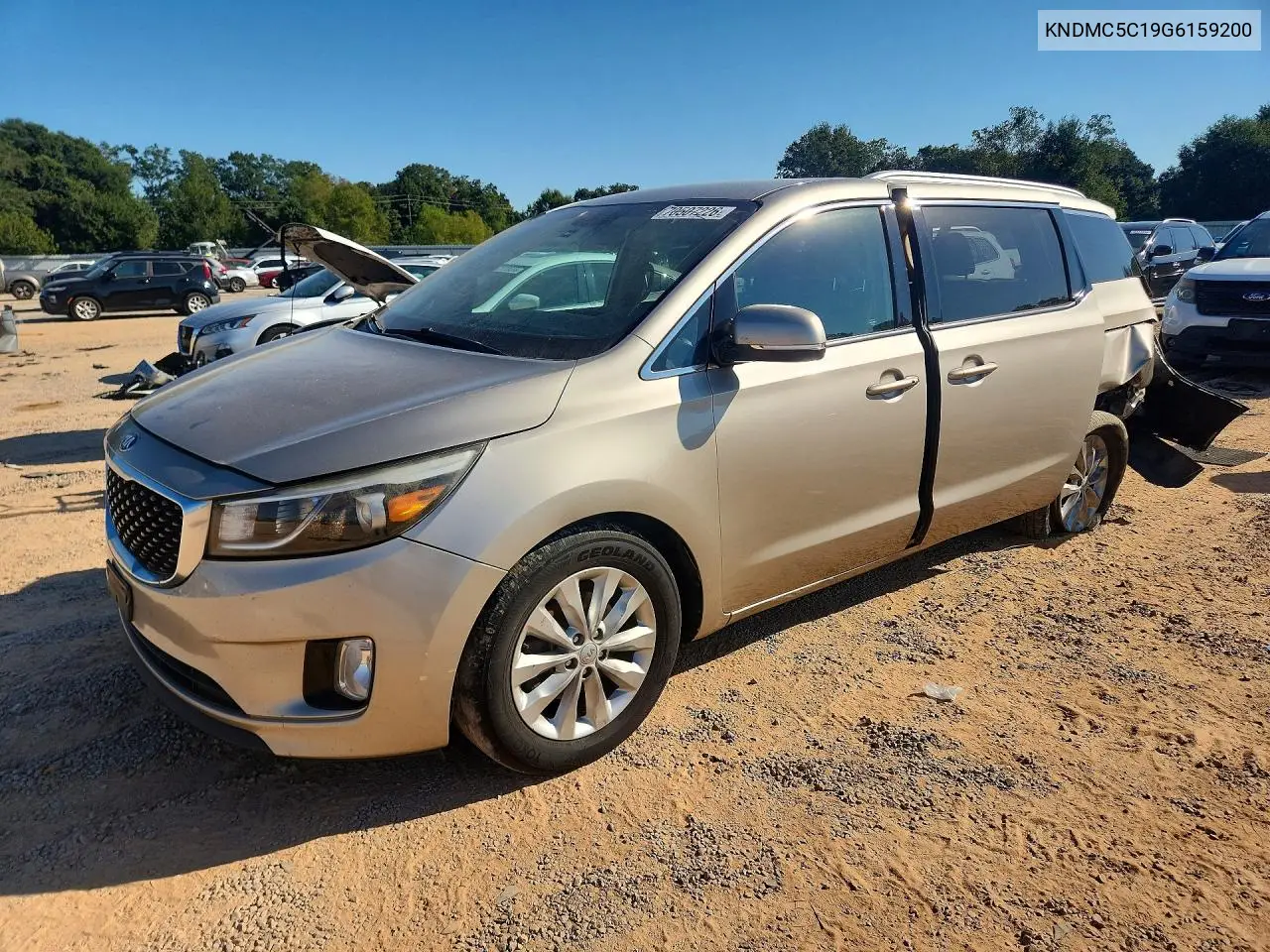 KIA SEDONA 2016, VIN KNDMC5C19G6159200