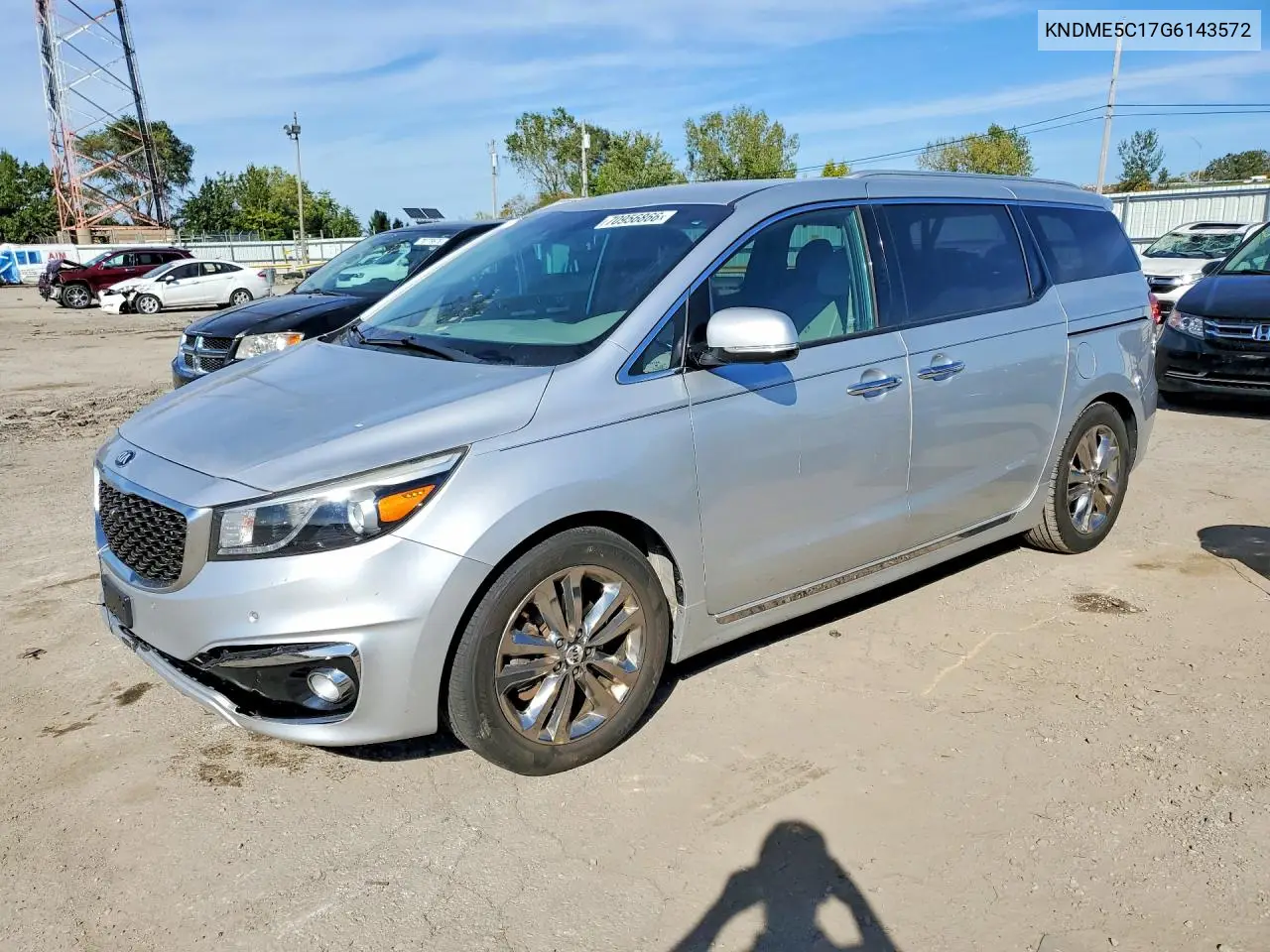 KIA SEDONA 2016, VIN KNDME5C17G6143572