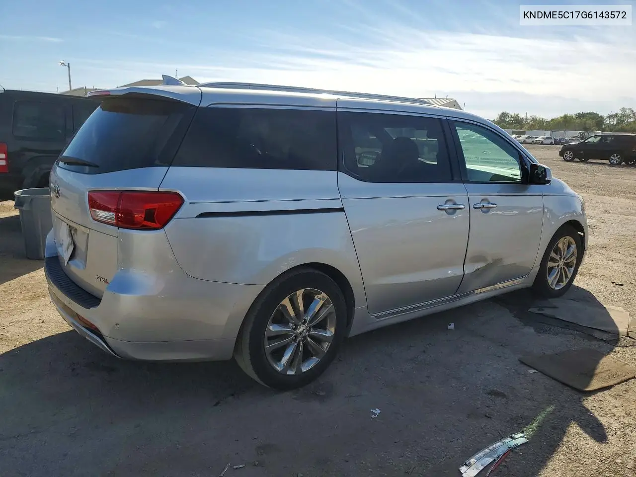 2016 KIA SEDONA VIN KNDME5C17G6143572 — фото 3