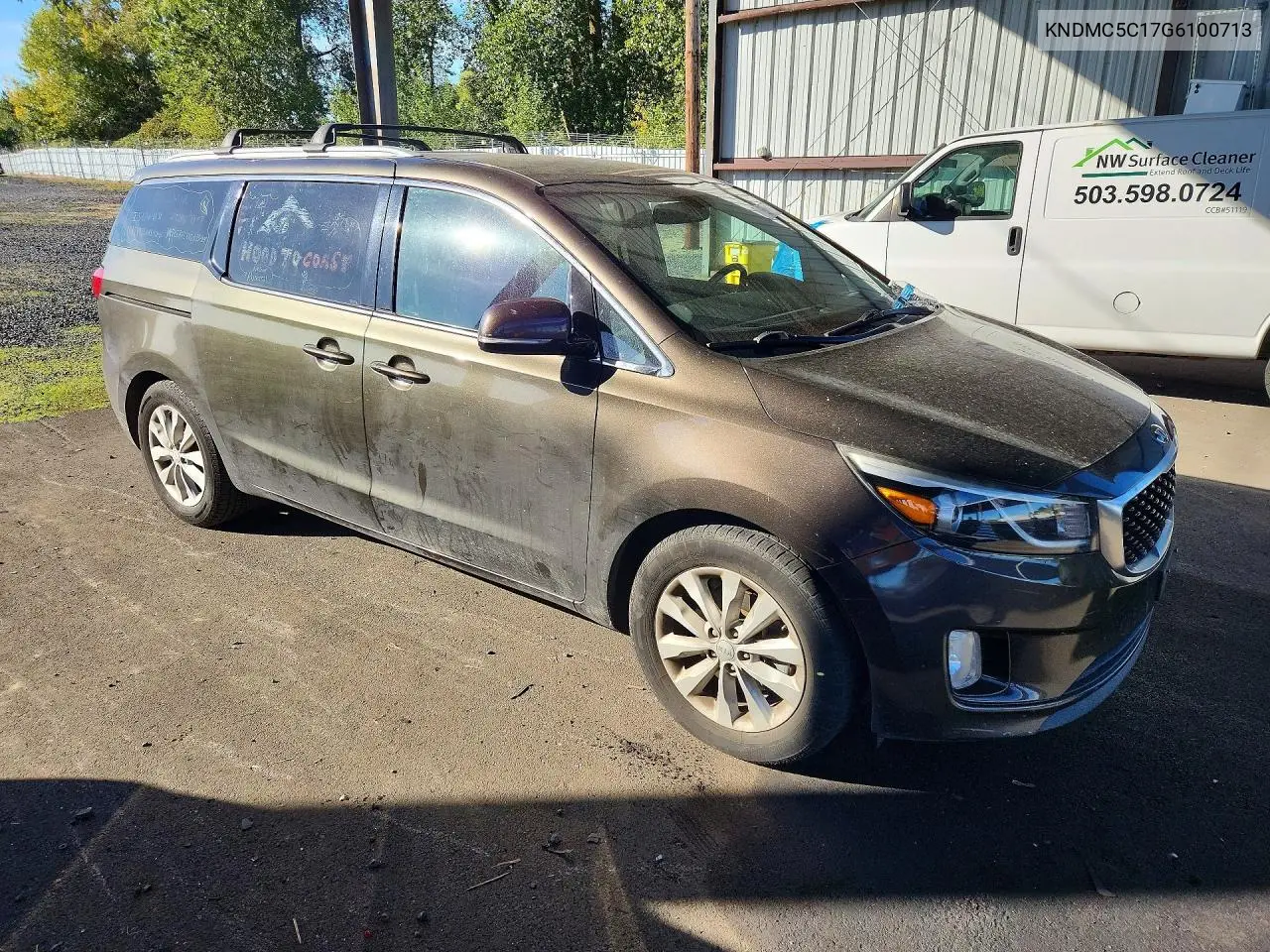 2016 KIA SEDONA VIN KNDMC5C17G6100713 — фото 4