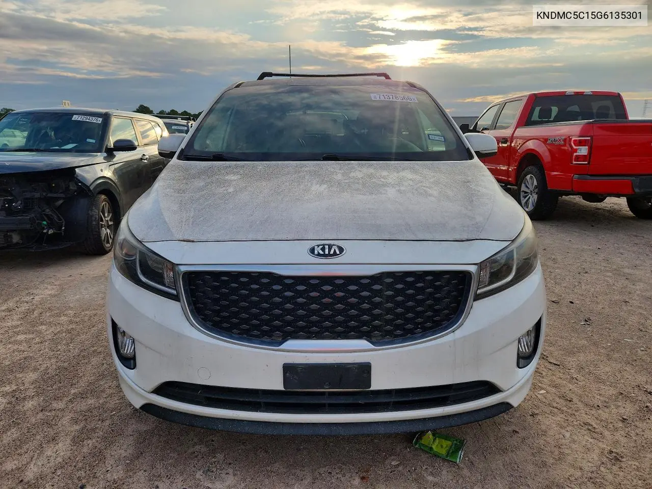 2016 KIA SEDONA VIN KNDMC5C15G6135301 — фото 5