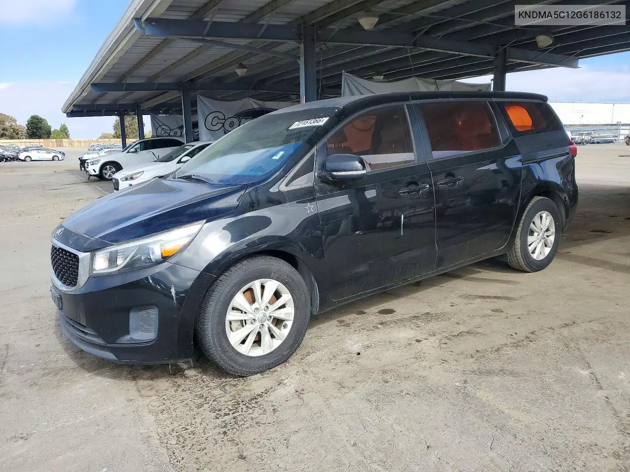 KIA SEDONA 2016, VIN KNDMA5C12G6186132