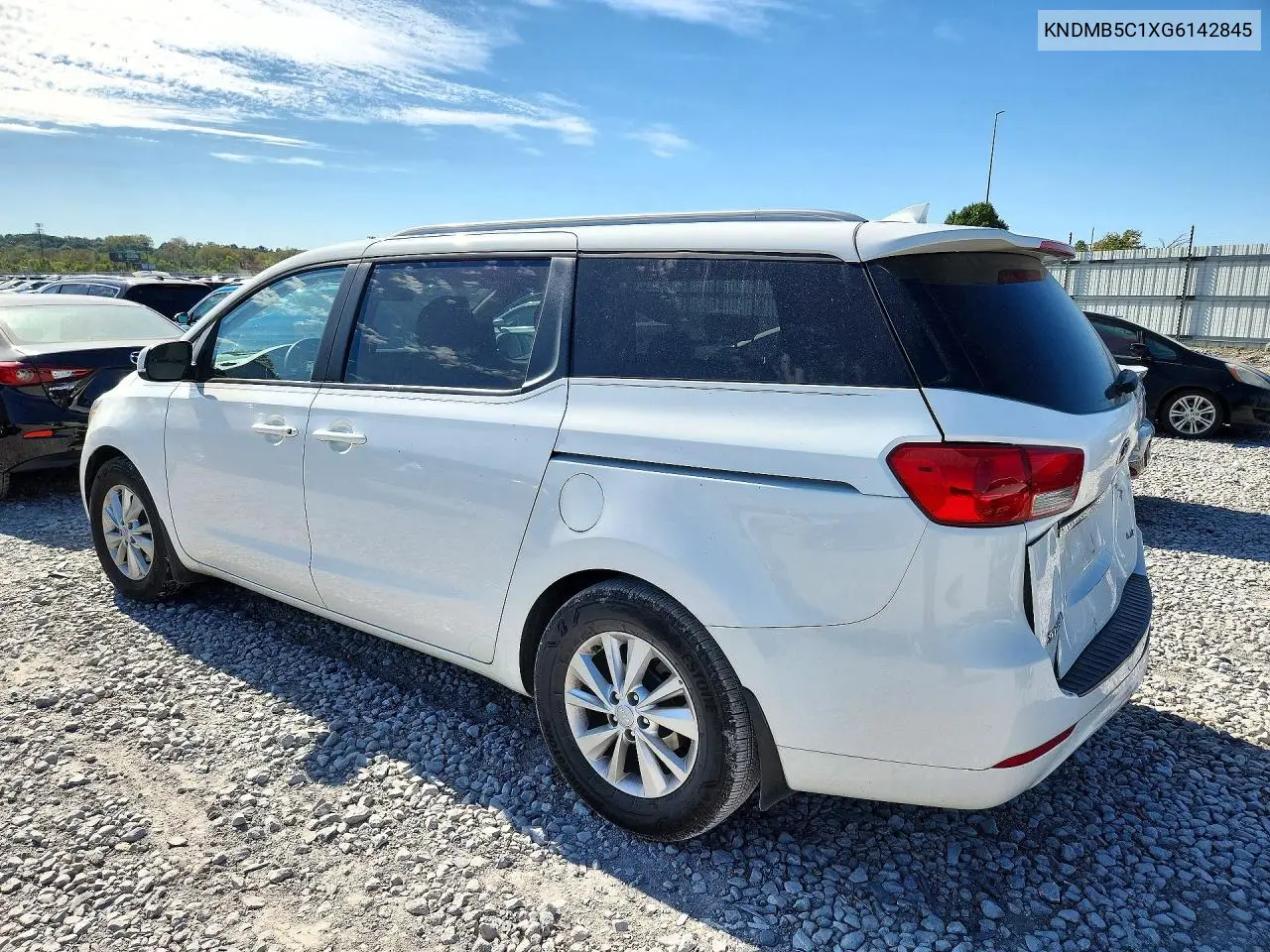 2016 KIA SEDONA VIN KNDMB5C1XG6142845 — фото 2