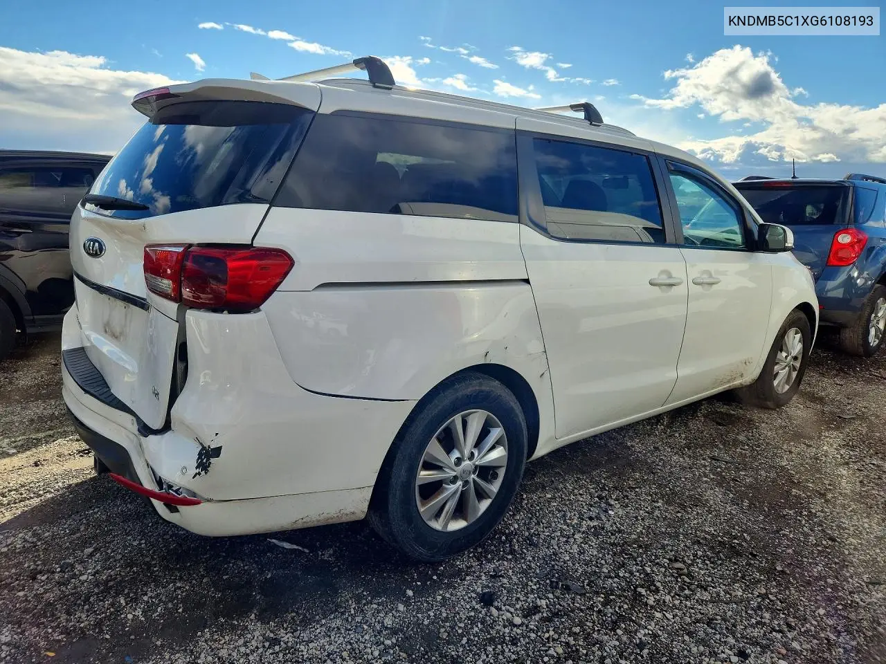 2016 KIA SEDONA VIN KNDMB5C1XG6108193 — фото 3