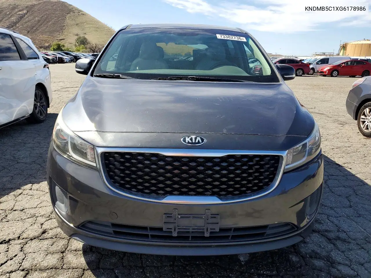 2016 KIA SEDONA VIN KNDMB5C1XG6178986 — фото 5