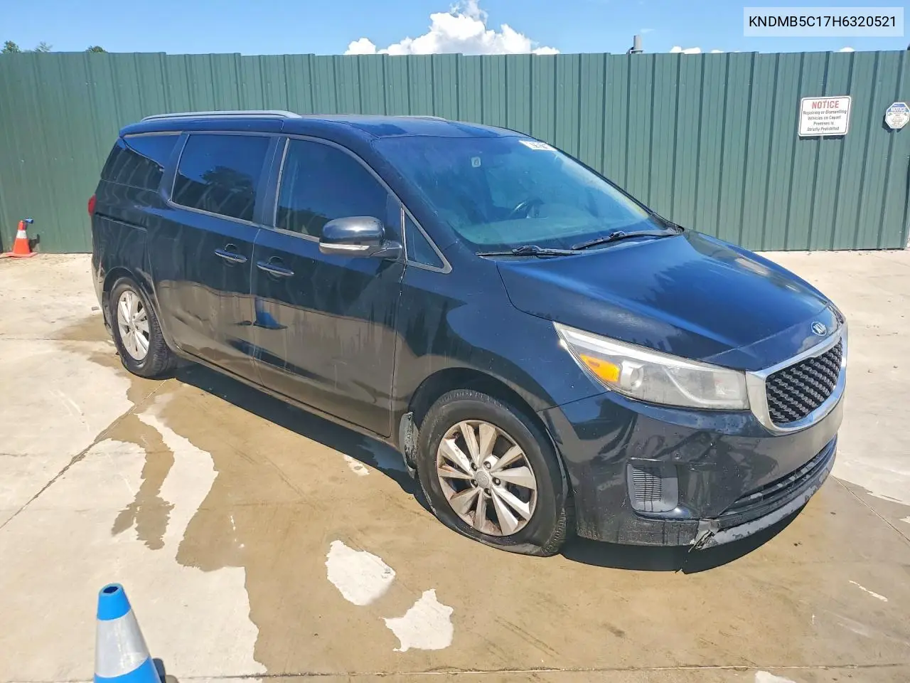 2017 KIA SEDONA VIN KNDMB5C17H6320521 — фото 4