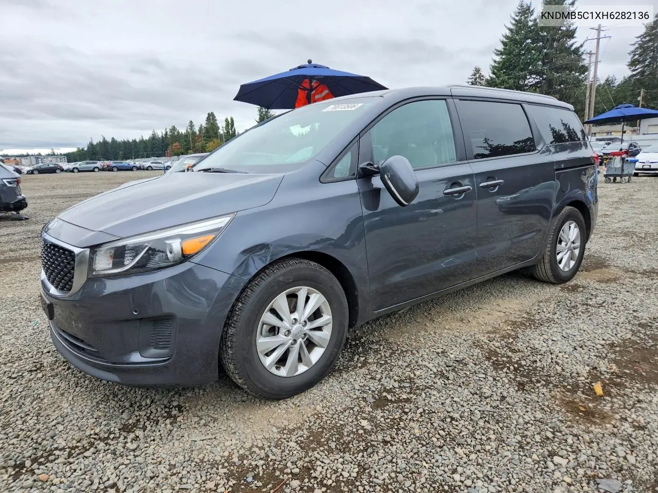 KIA SEDONA 2017, VIN KNDMB5C1XH6282136