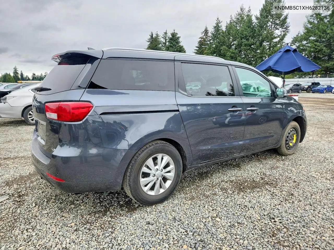 2017 KIA SEDONA VIN KNDMB5C1XH6282136 — фото 3