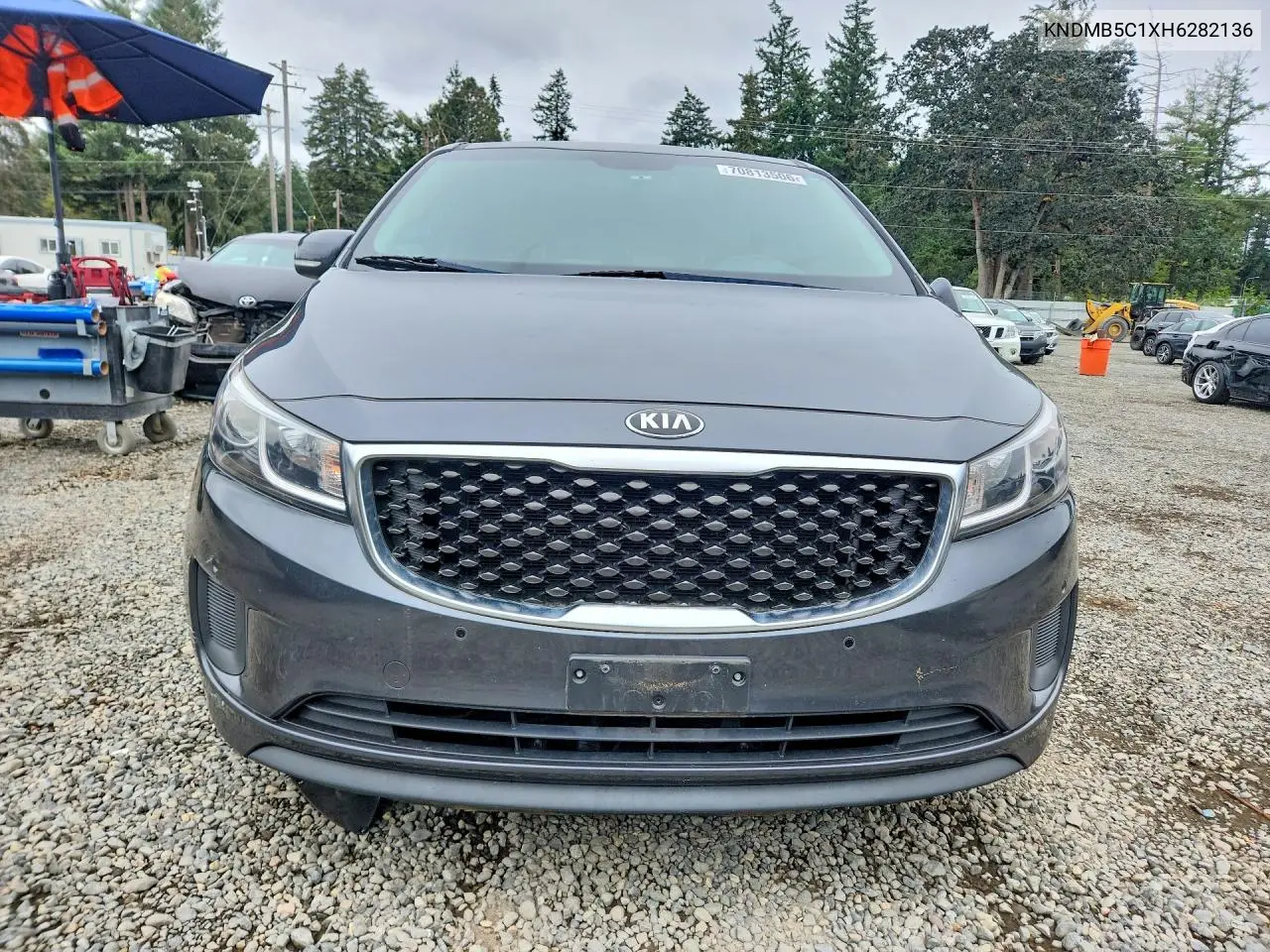 2017 KIA SEDONA VIN KNDMB5C1XH6282136 — фото 5