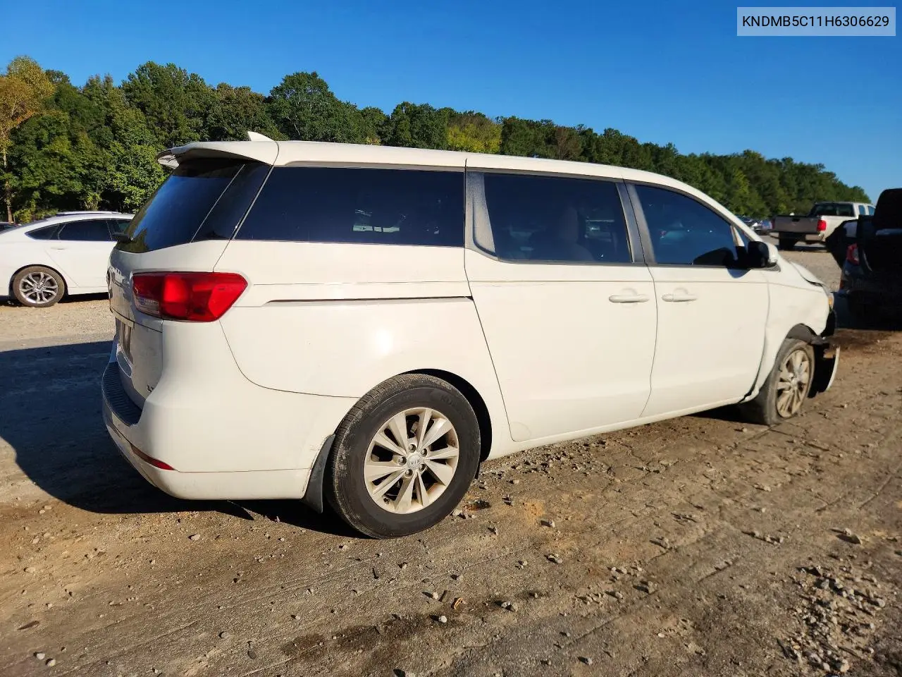 2017 KIA SEDONA VIN KNDMB5C11H6306629 — фото 3