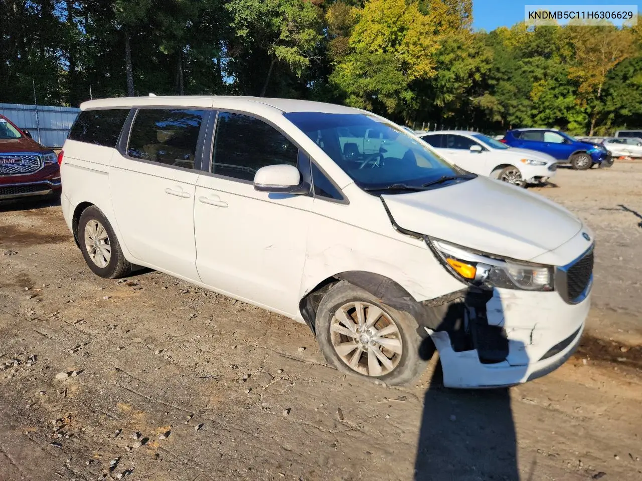 2017 KIA SEDONA VIN KNDMB5C11H6306629 — фото 4