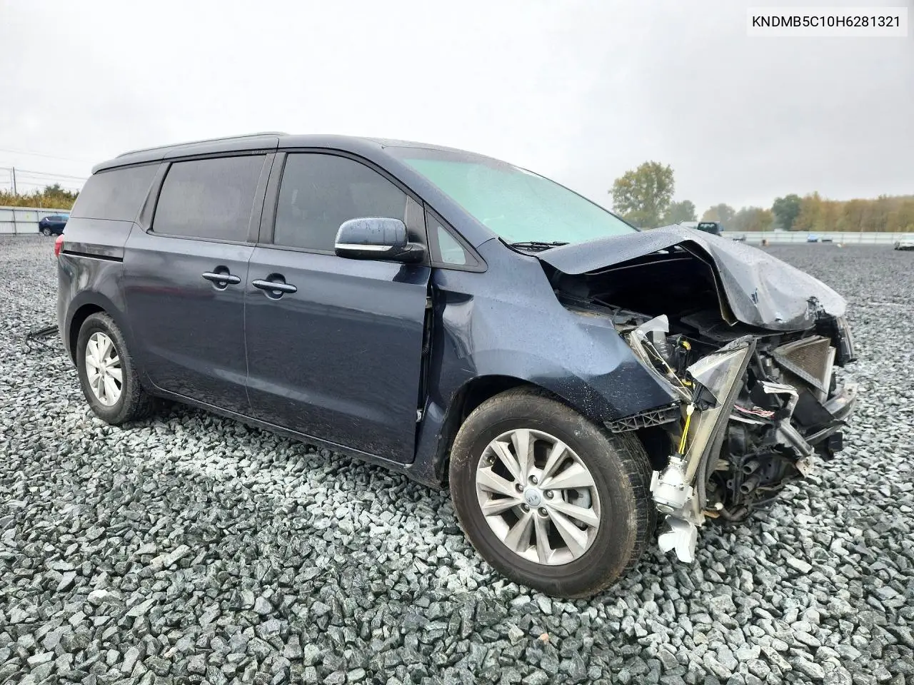 2017 KIA SEDONA VIN KNDMB5C10H6281321 — фото 4