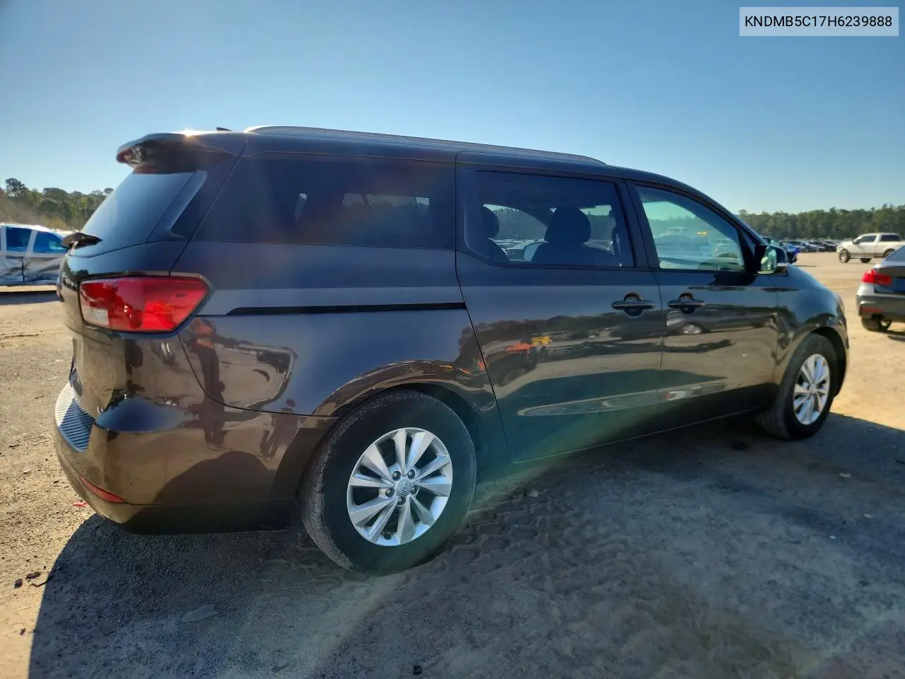 2017 KIA SEDONA VIN KNDMB5C17H6239888 — фото 3