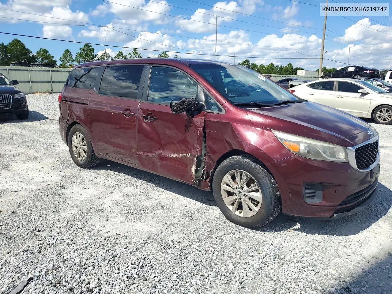 2017 KIA SEDONA VIN KNDMB5C1XH6219747 — фото 4