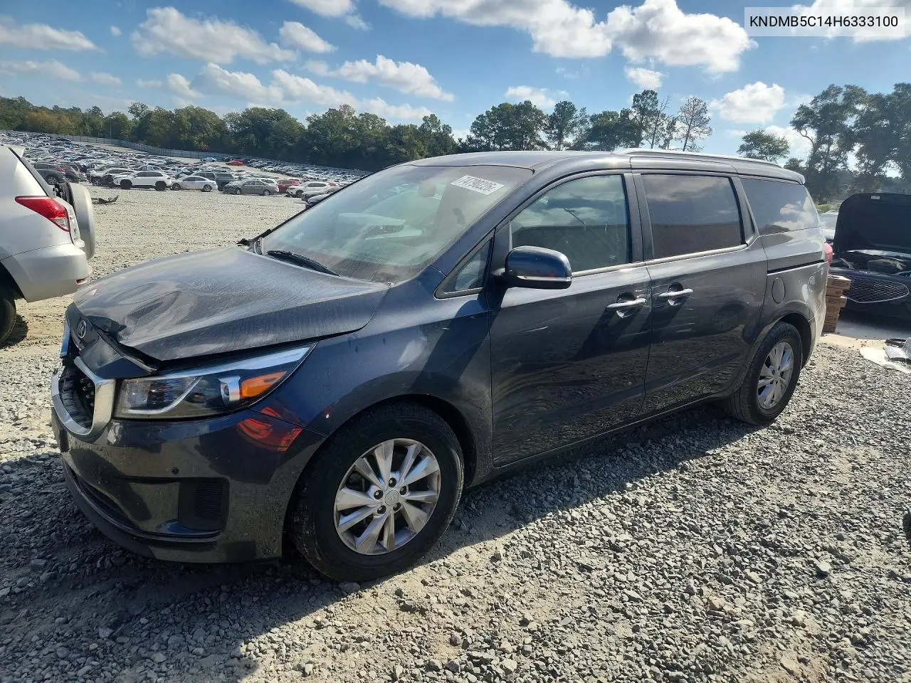 KIA SEDONA 2017, VIN KNDMB5C14H6333100