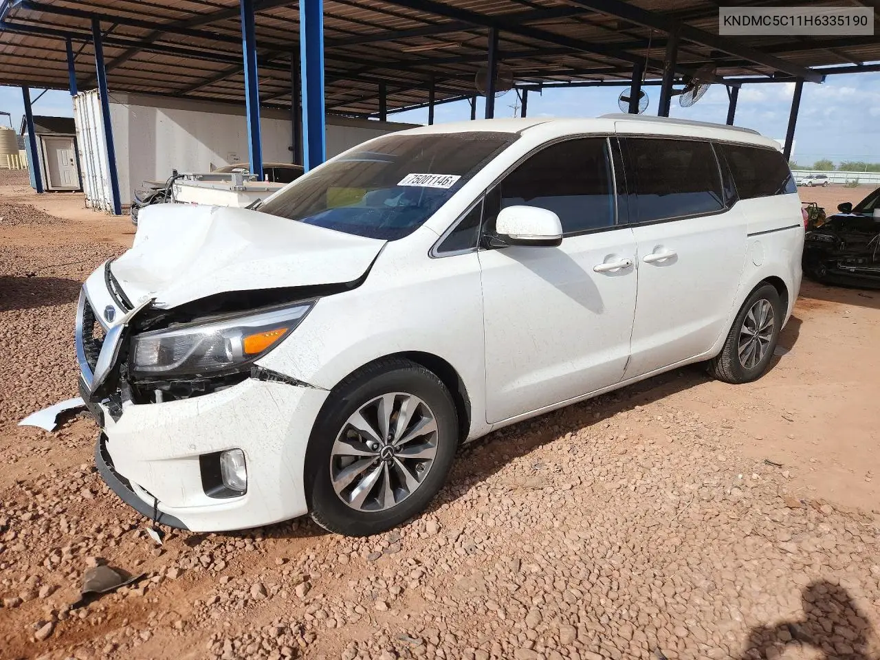KIA SEDONA 2017, VIN KNDMC5C11H6335190