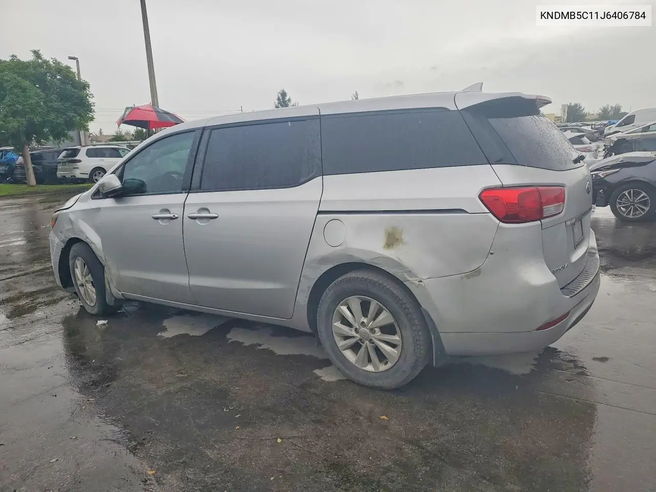 2018 KIA SEDONA VIN KNDMB5C11J6406784 — фото 2