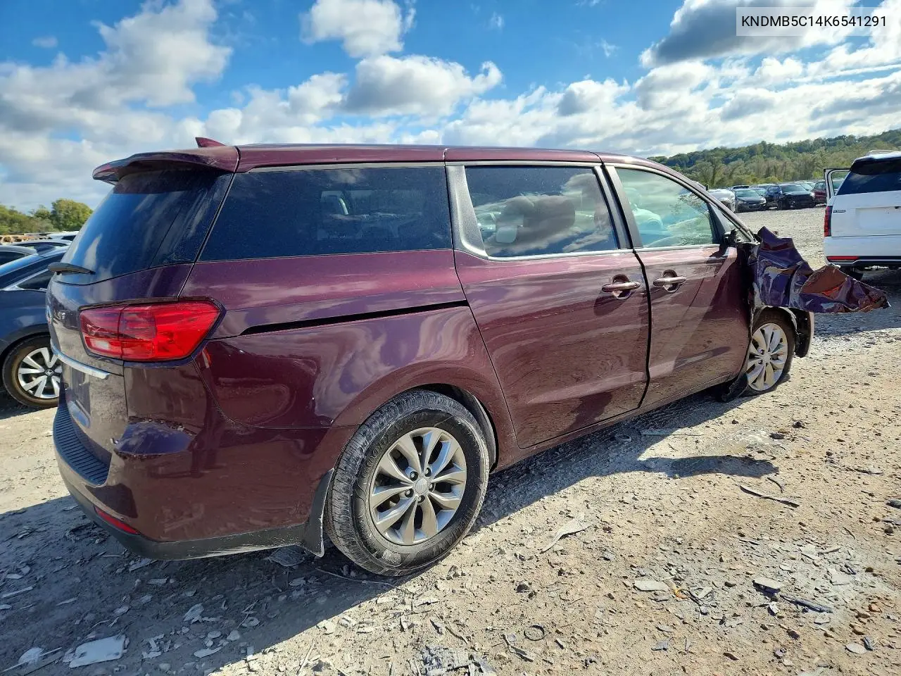 2019 KIA SEDONA VIN KNDMB5C14K6541291 — фото 3