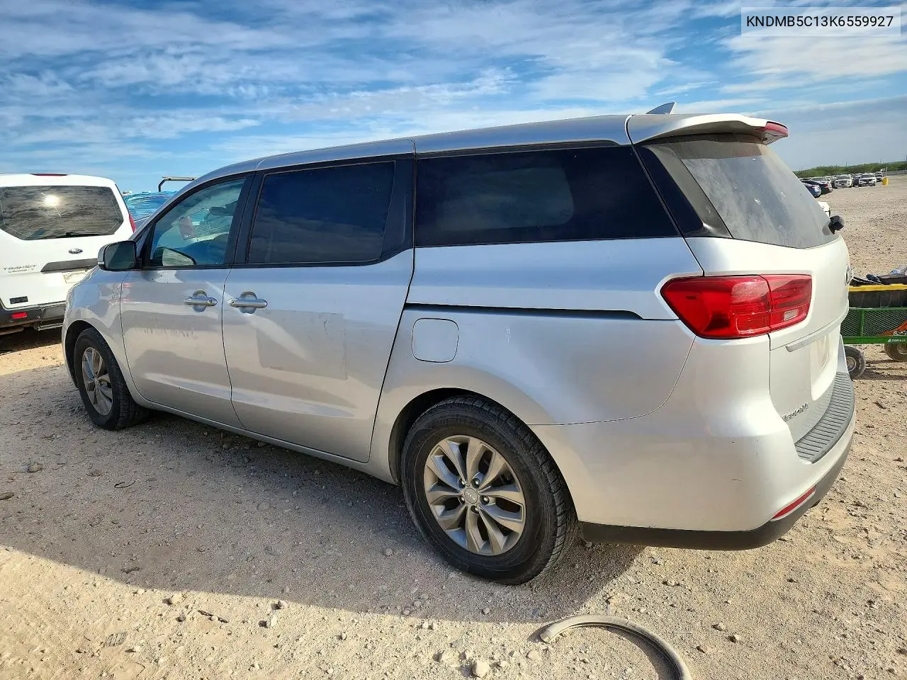 2019 KIA SEDONA VIN KNDMB5C13K6559927 — фото 2