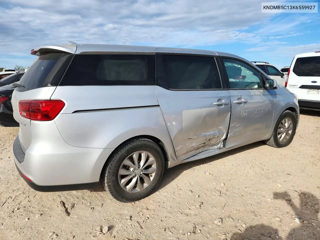 2019 KIA SEDONA VIN KNDMB5C13K6559927 — фото 3