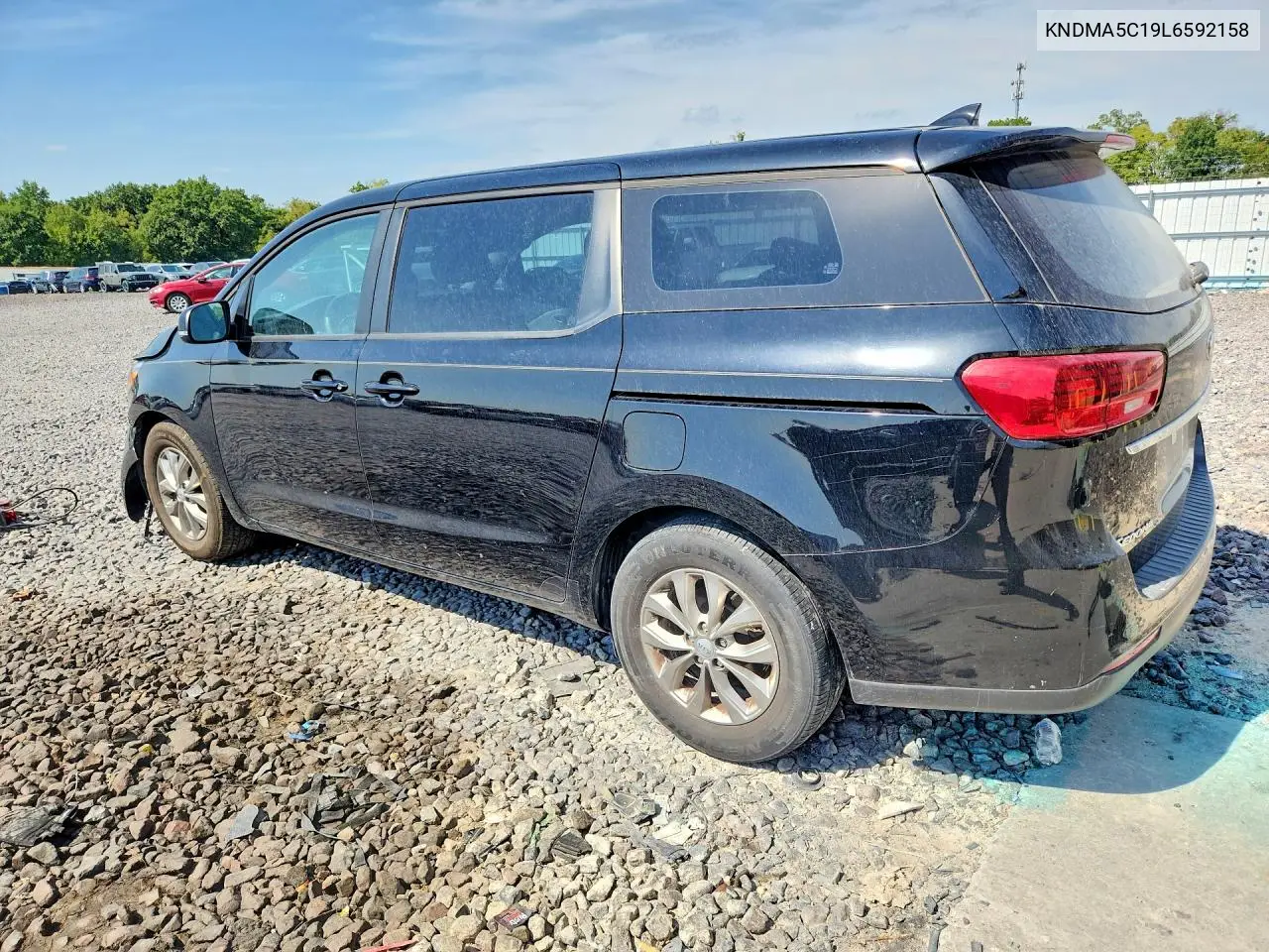 2020 KIA SEDONA VIN KNDMA5C19L6592158 — фото 2