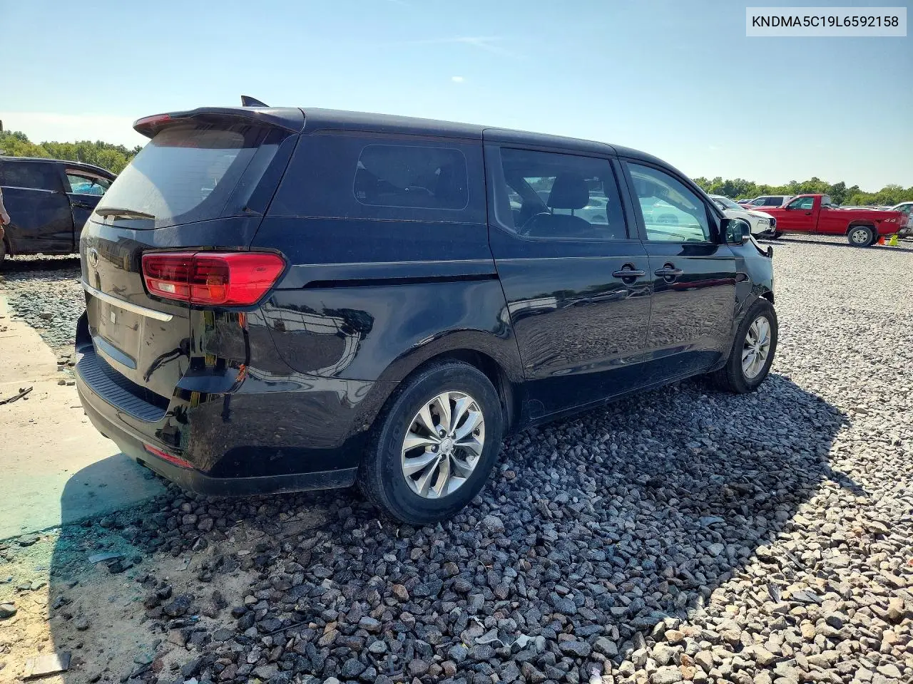 2020 KIA SEDONA VIN KNDMA5C19L6592158 — фото 3