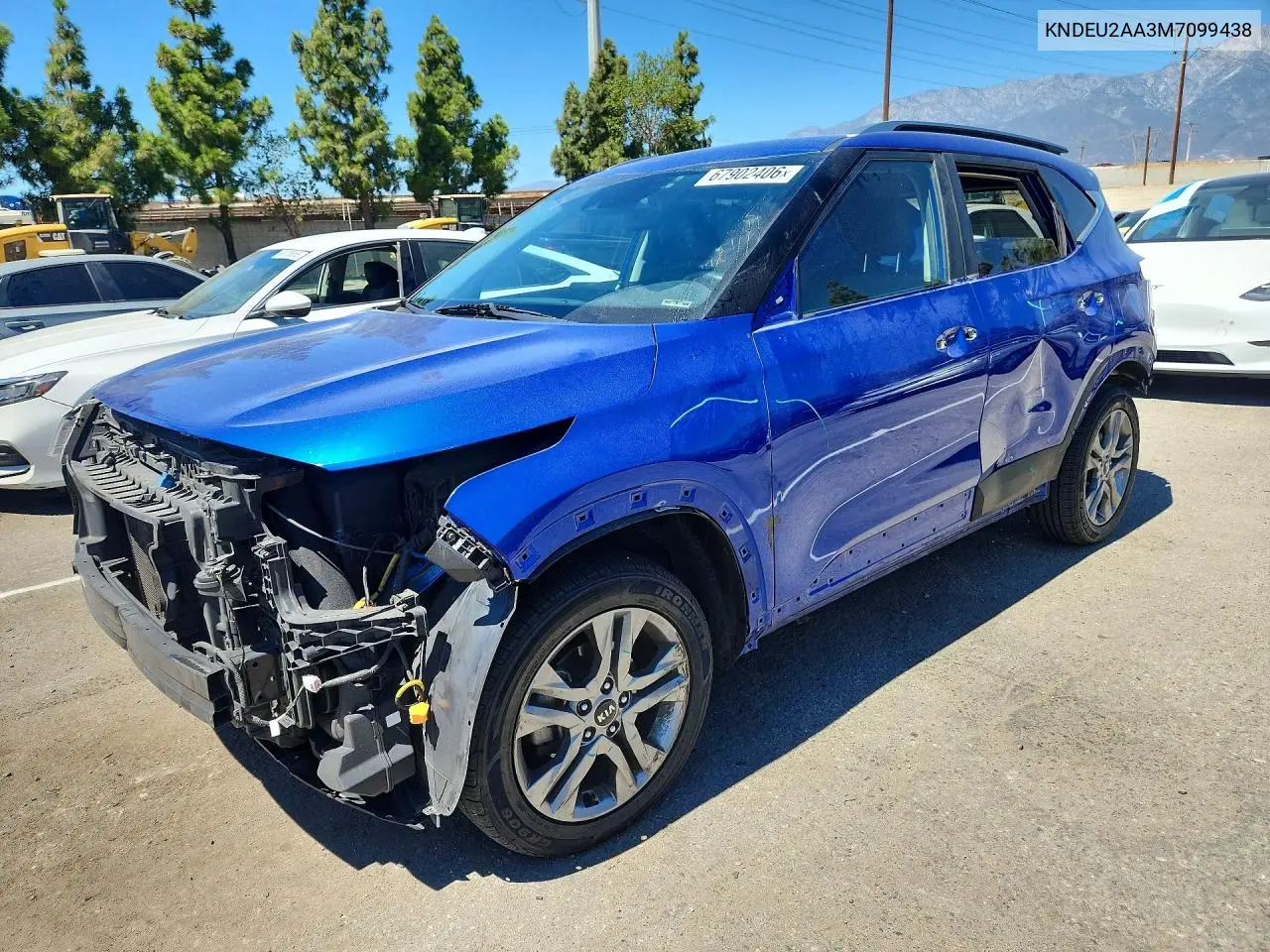 KIA SELTOS 2021, VIN KNDEU2AA3M7099438