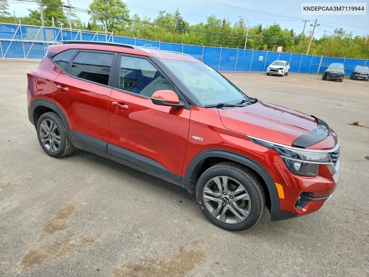 2021 KIA SELTOS VIN KNDEPCAA3M7119944 — фото 4