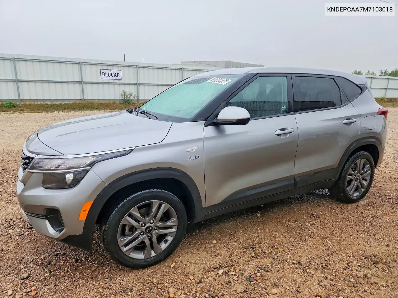 KIA SELTOS 2021, VIN KNDEPCAA7M7103018