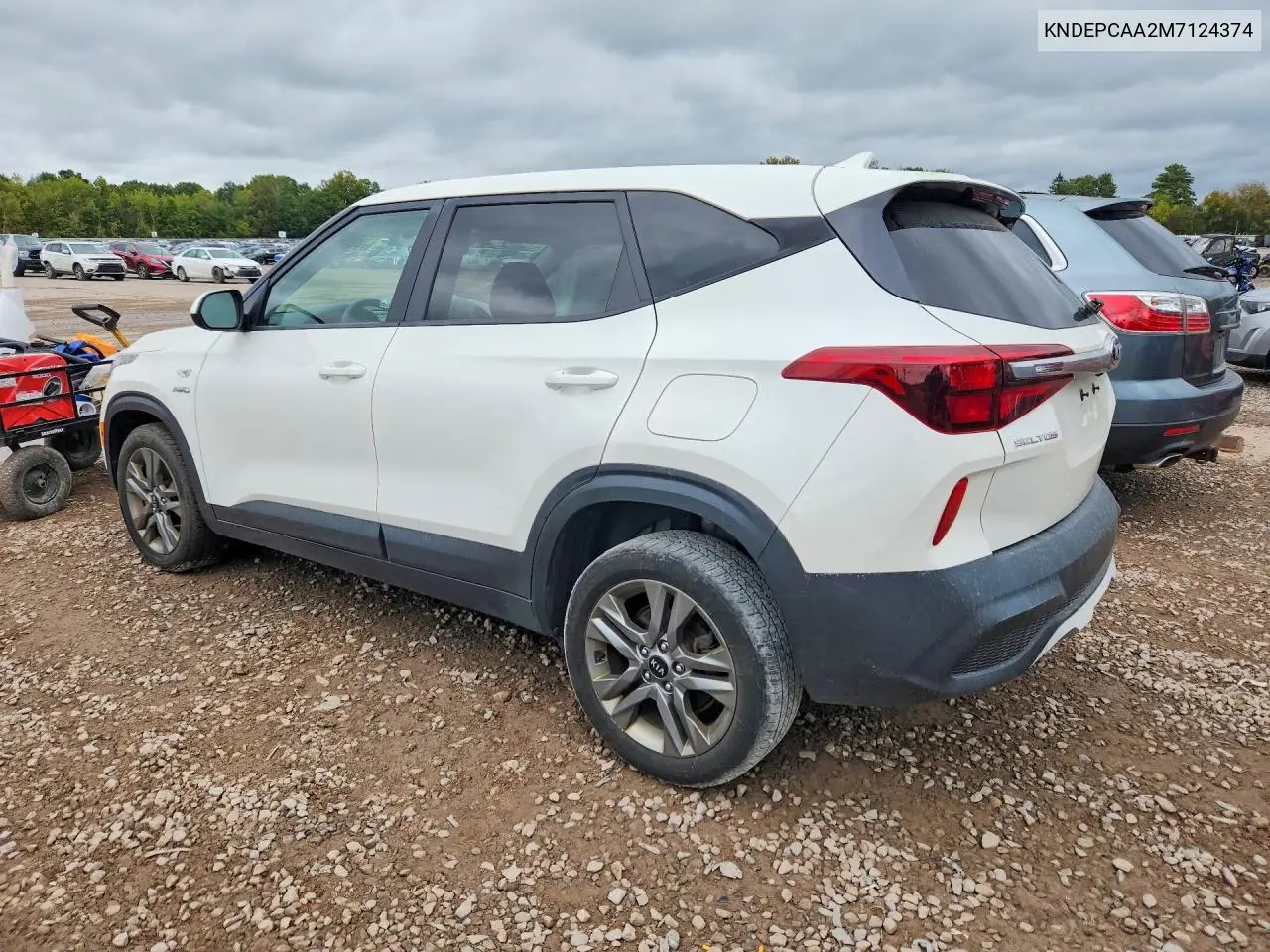 2021 KIA SELTOS VIN KNDEPCAA2M7124374 — фото 2