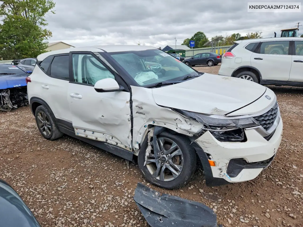 2021 KIA SELTOS VIN KNDEPCAA2M7124374 — фото 4