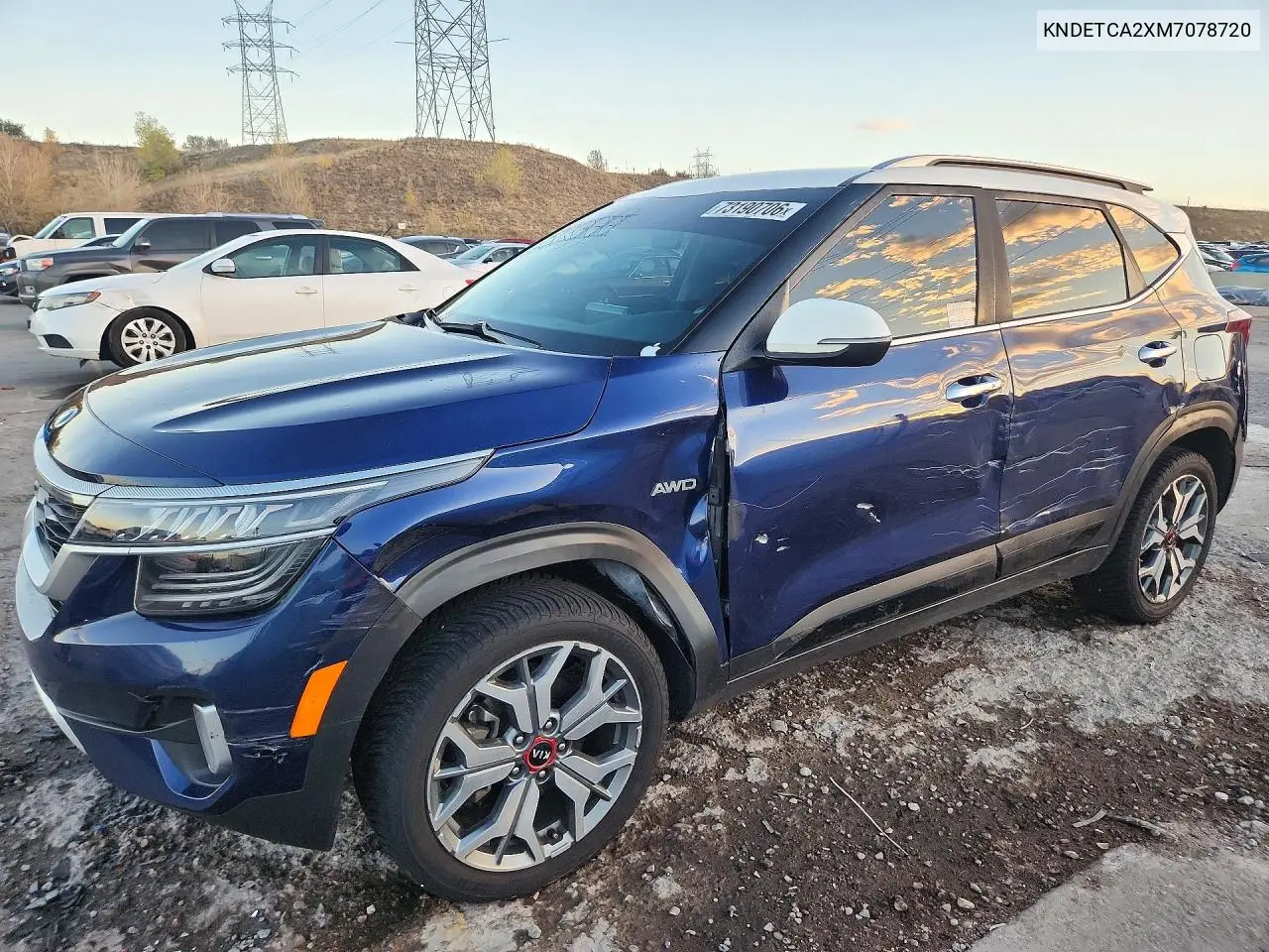 KIA SELTOS 2021, VIN KNDETCA2XM7078720