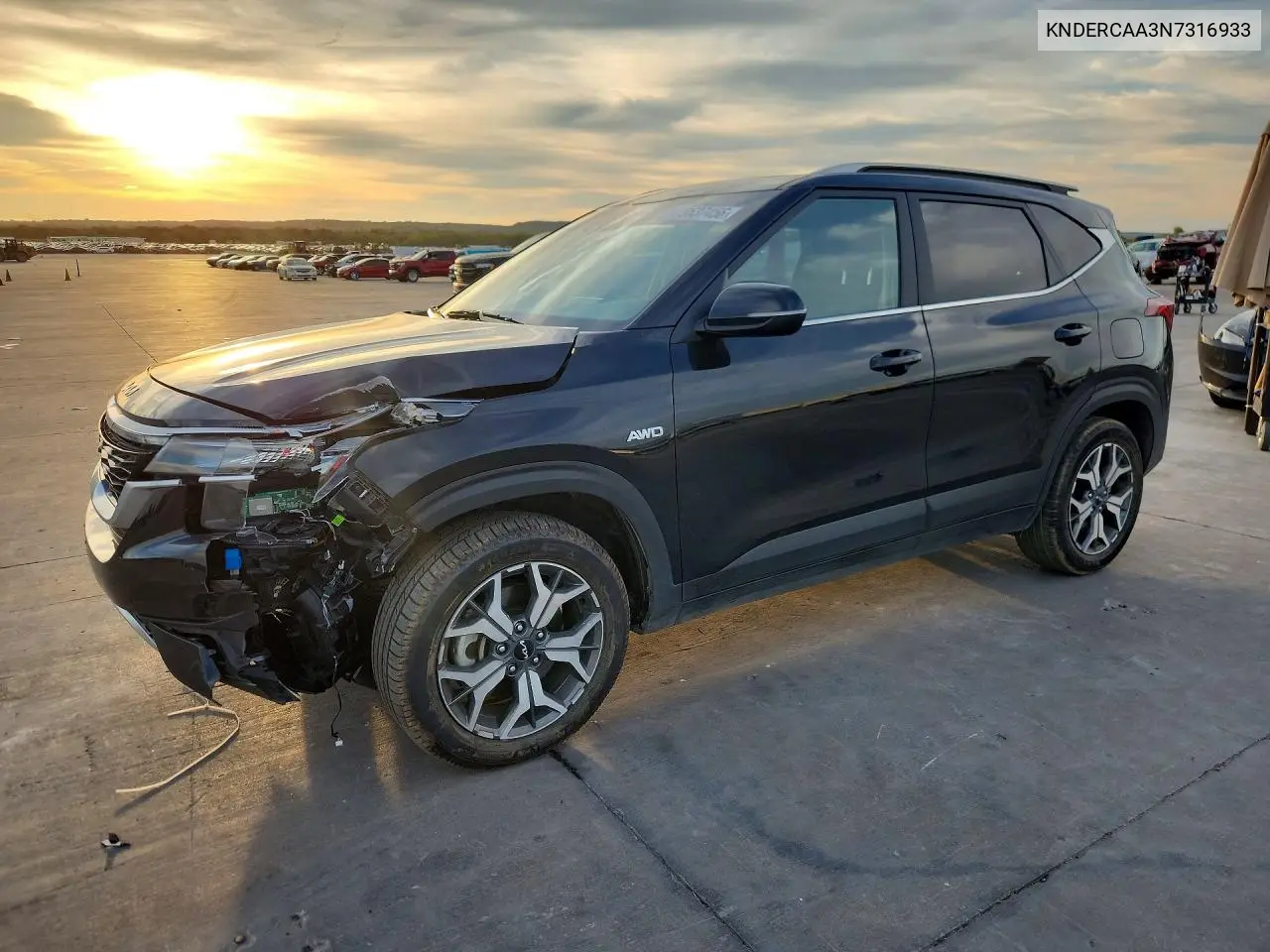 KIA SELTOS 2022, VIN KNDERCAA3N7316933