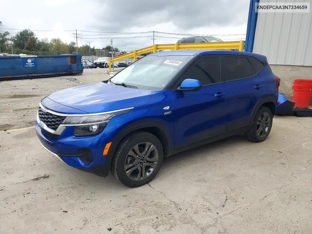 KIA SELTOS 2022, VIN KNDEPCAA3N7334659