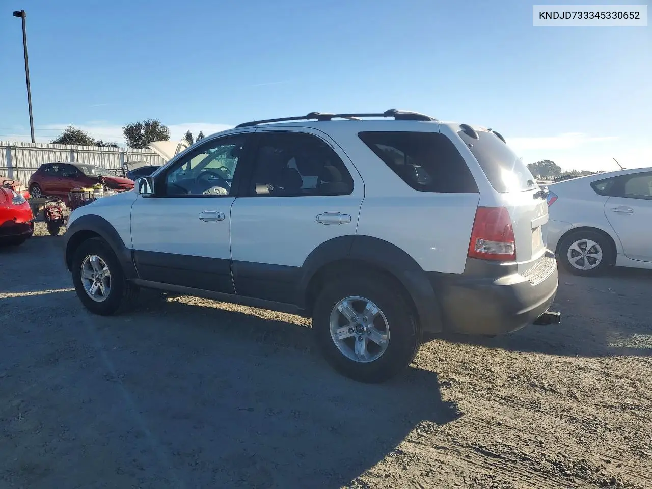 2004 KIA SORENTO VIN KNDJD733345330652 — фото 2