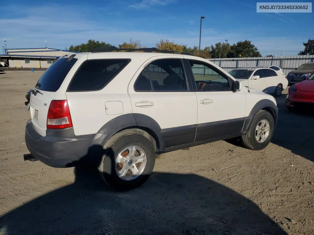 2004 KIA SORENTO VIN KNDJD733345330652 — фото 3