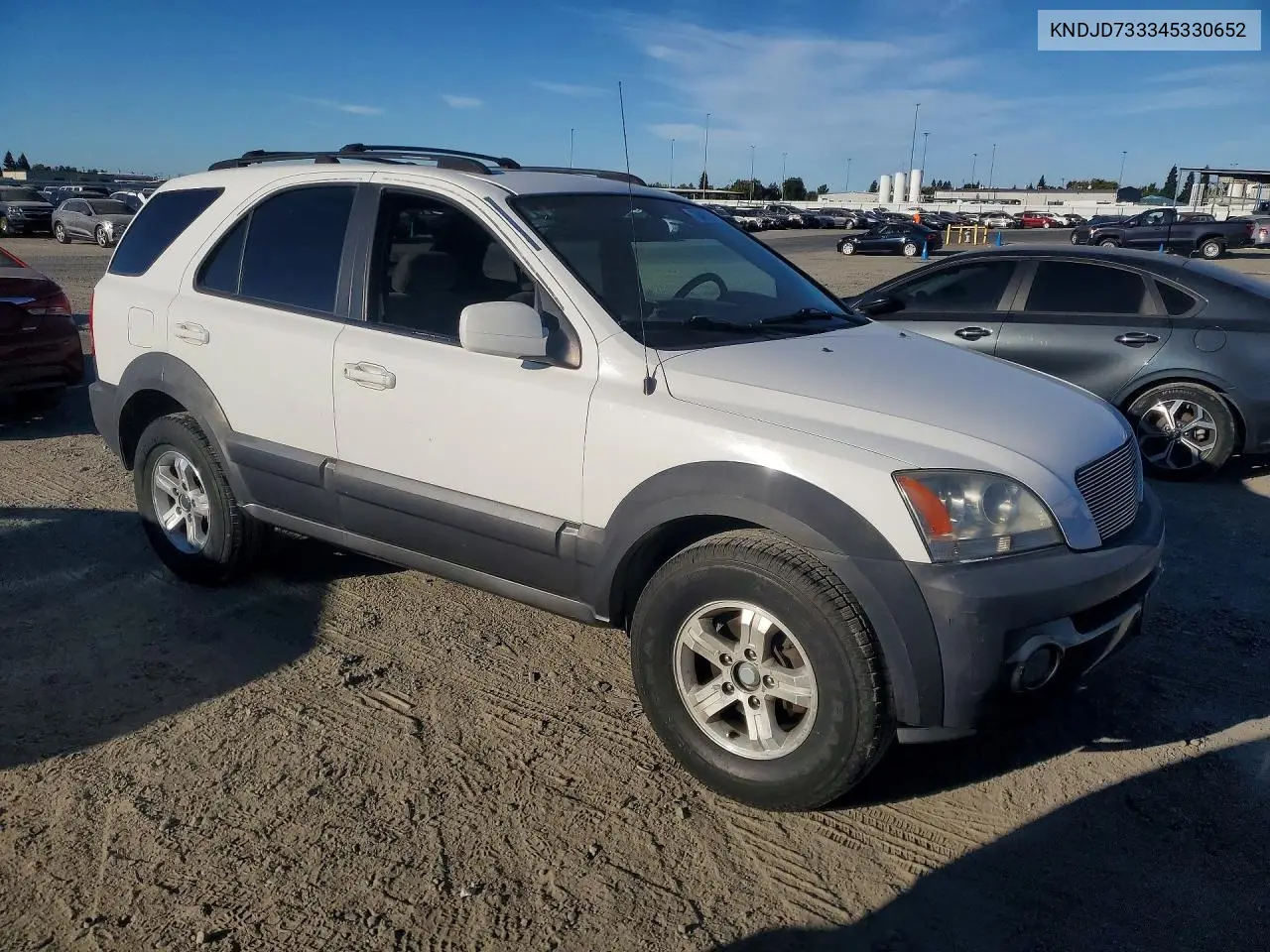 2004 KIA SORENTO VIN KNDJD733345330652 — фото 4