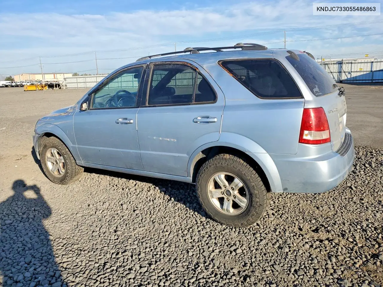 2005 KIA SORENTO VIN KNDJC733055486863 — фото 2