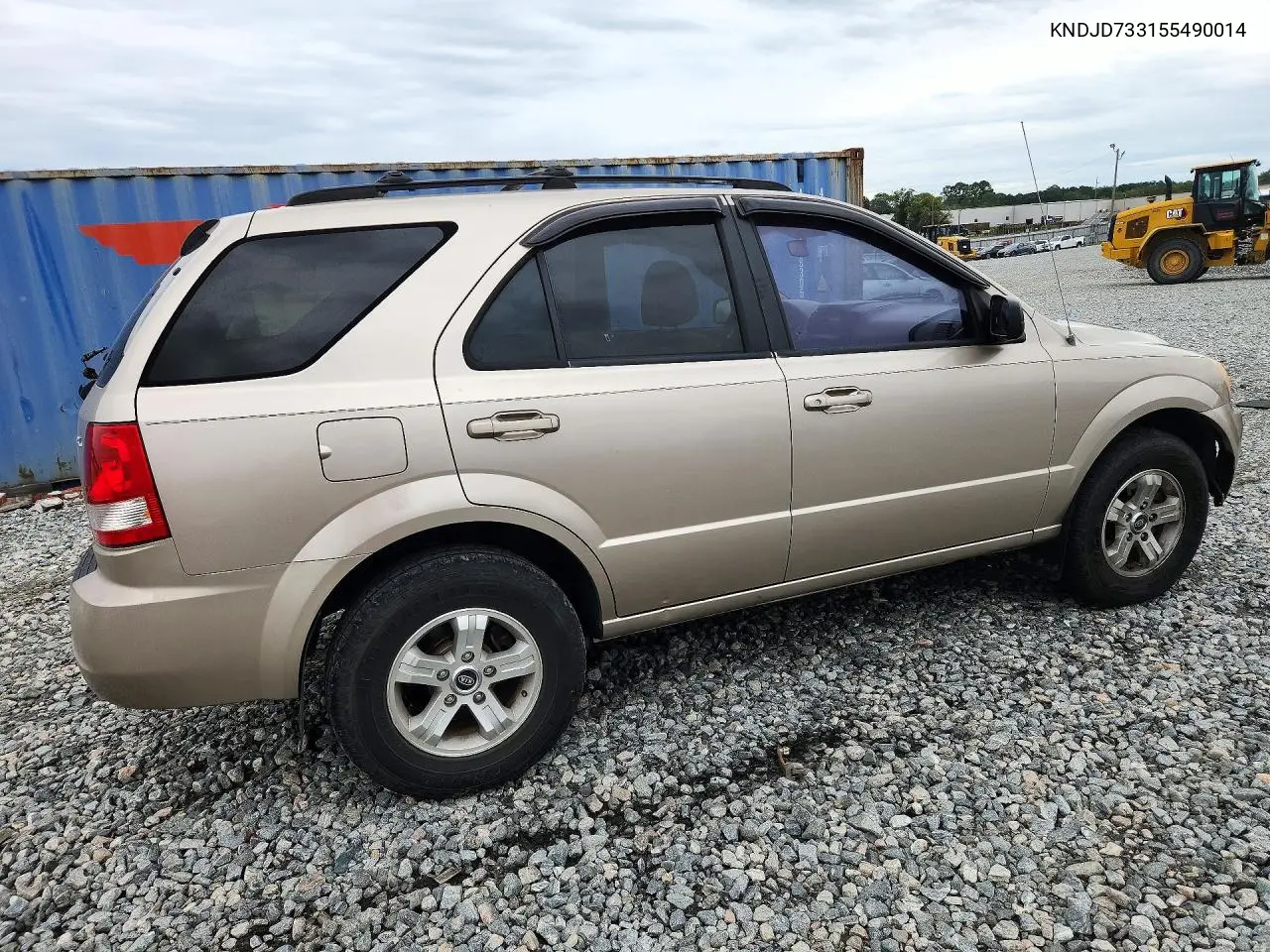 2005 KIA SORENTO VIN KNDJD733155490014 — фото 3