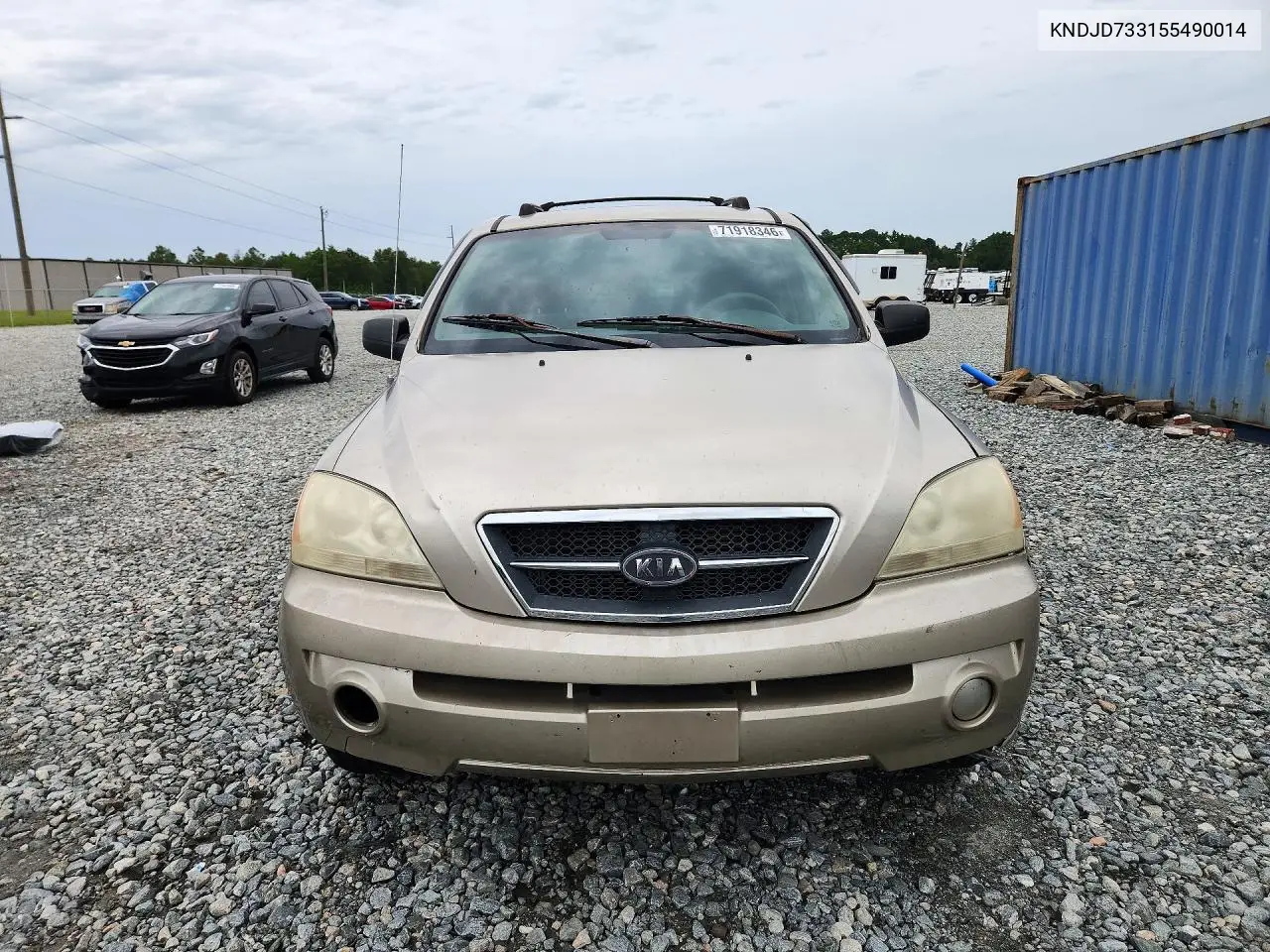 2005 KIA SORENTO VIN KNDJD733155490014 — фото 5