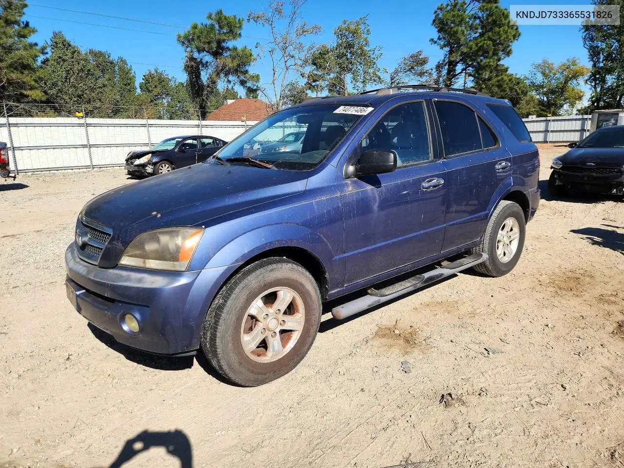 KIA SORENTO 2006, VIN KNDJD733365531826
