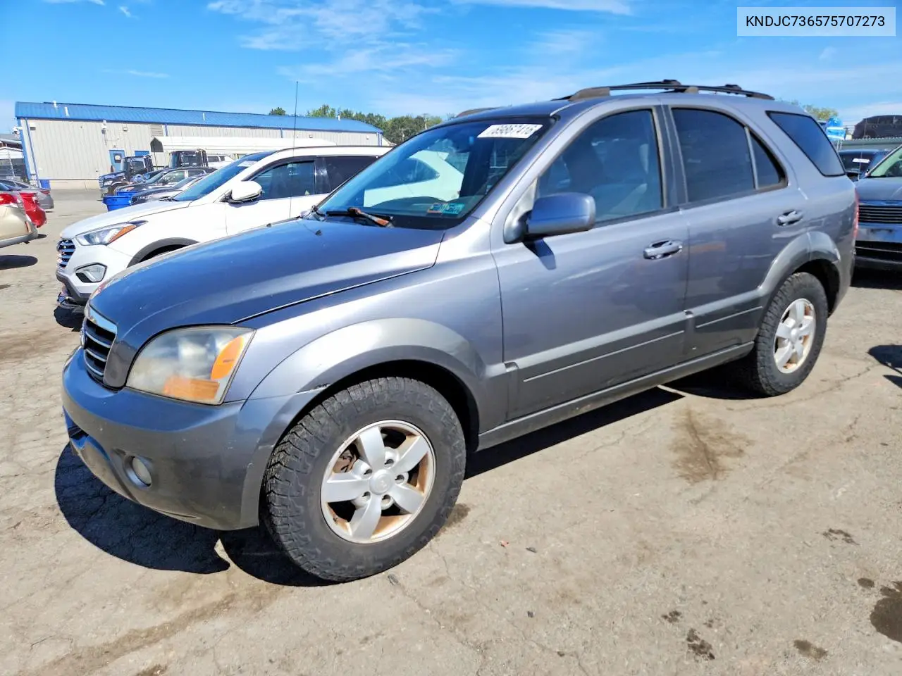 KIA SORENTO 2007, VIN KNDJC736575707273