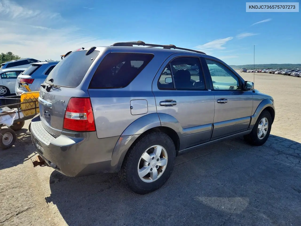 2007 KIA SORENTO VIN KNDJC736575707273 — фото 3