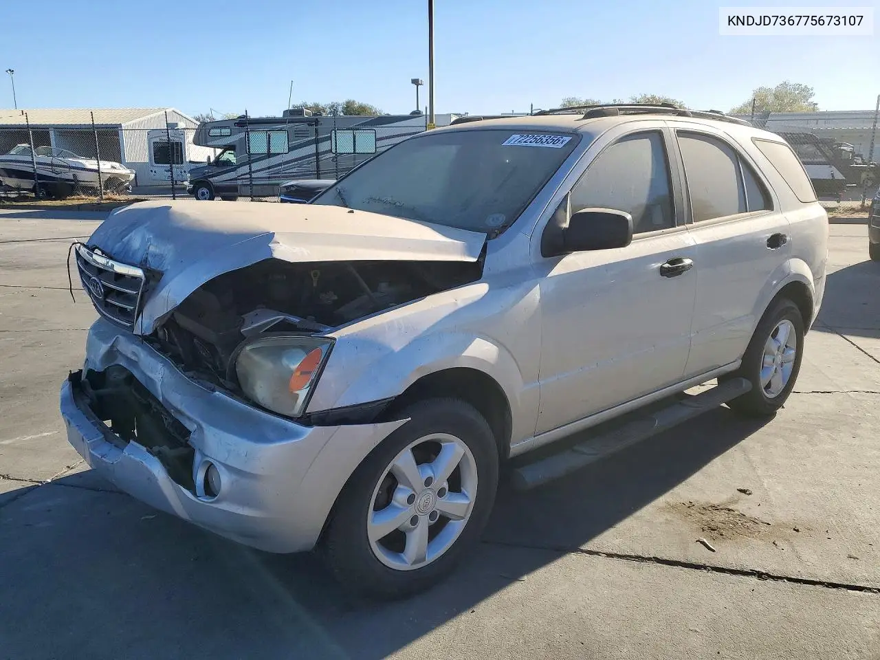 KIA SORENTO 2007, VIN KNDJD736775673107