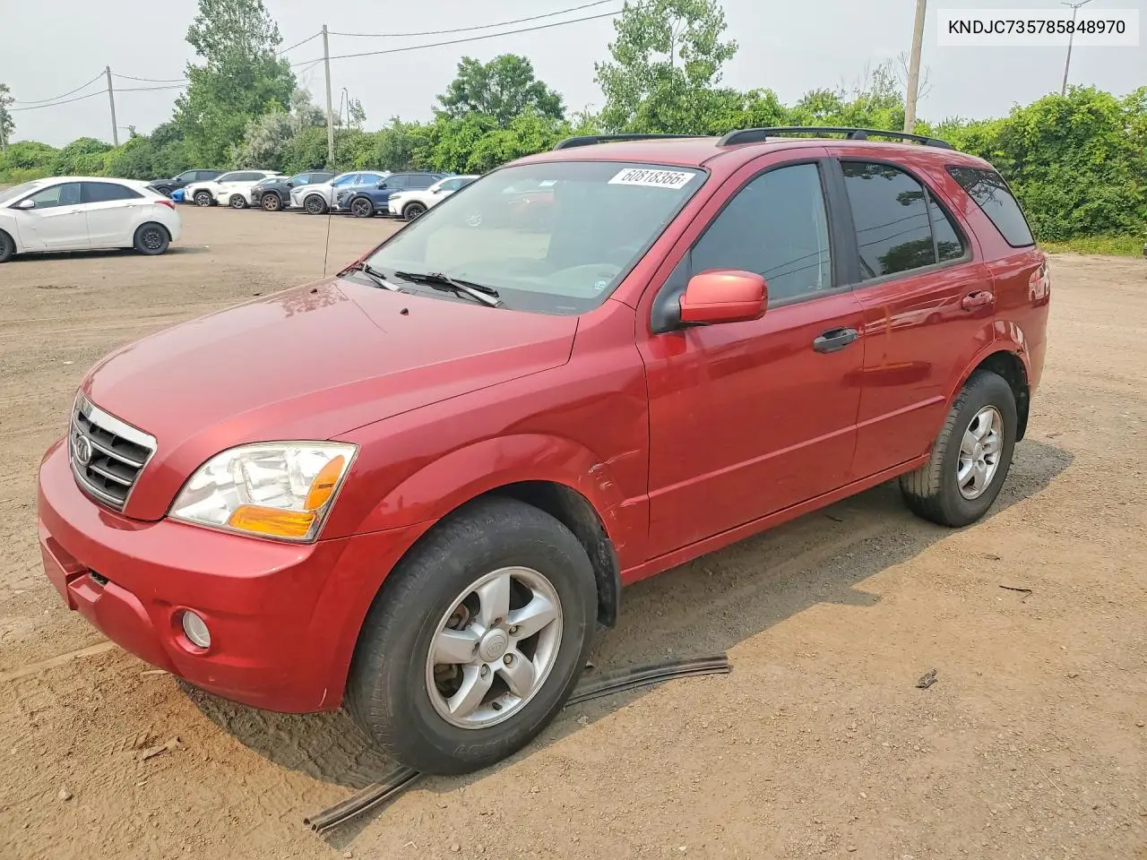 KIA SORENTO 2008, VIN KNDJC735785848970