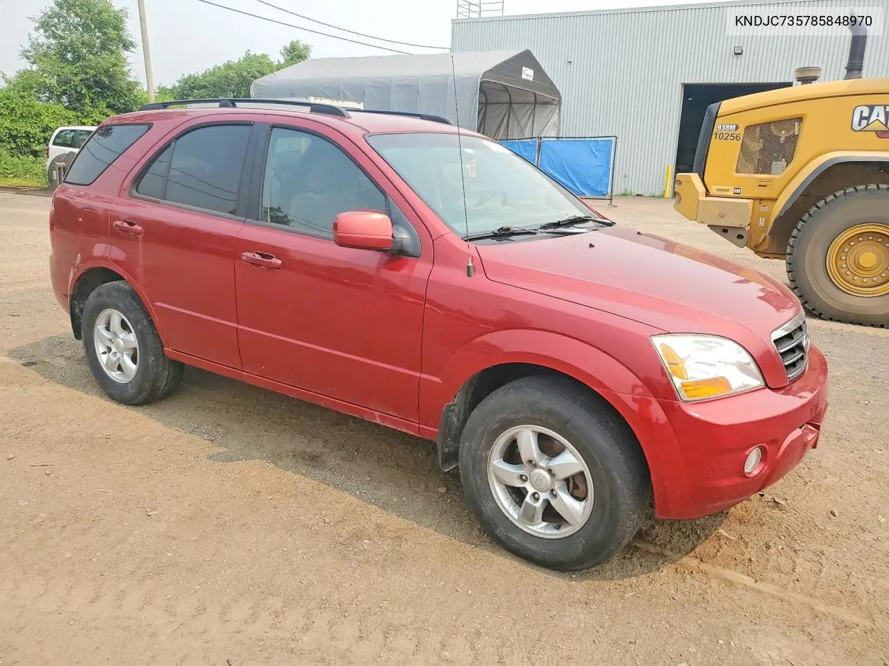 2008 KIA SORENTO VIN KNDJC735785848970 — фото 4