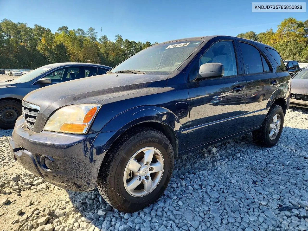KIA SORENTO 2008, VIN KNDJD735785850828