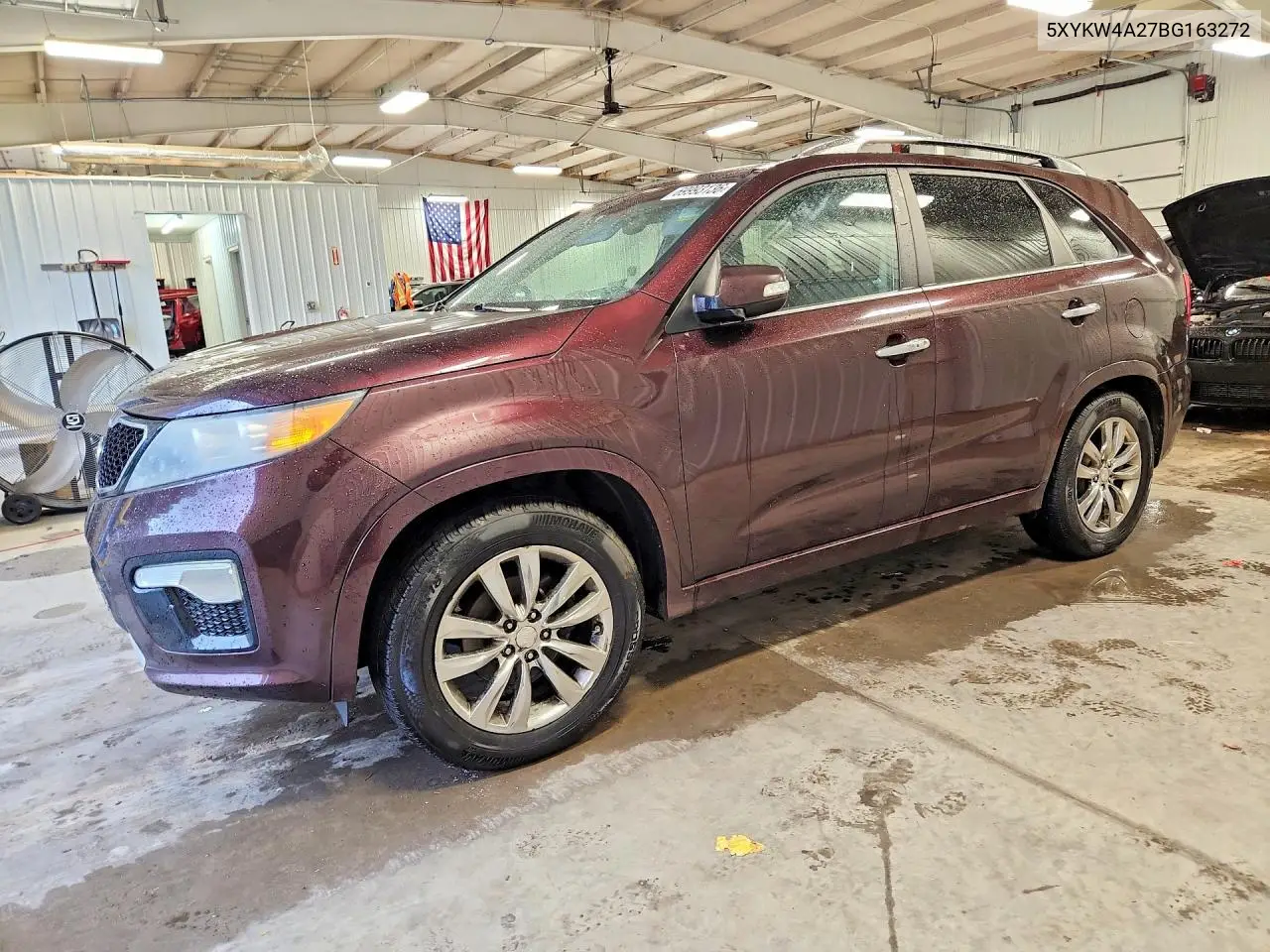 KIA SORENTO 2011, VIN 5XYKW4A27BG163272