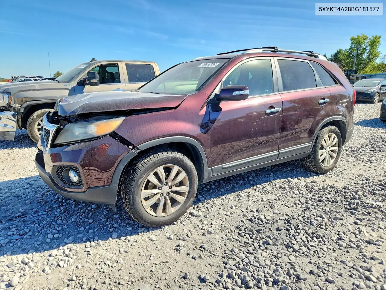 KIA SORENTO 2011, VIN 5XYKT4A28BG181577